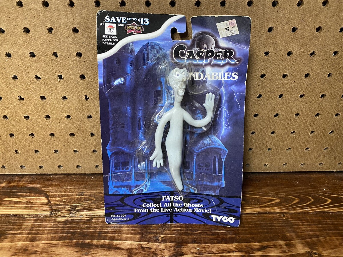Vintage 1995 Casper Action Figure MISPRINT Stretch Fatso Tyco Toys