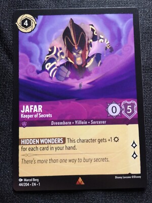 Jafar - Keeper Of Secrets - Lorcana - The First Chapter - NM - 44