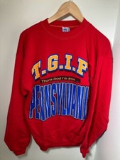 Vintage TGIF Thank God I'm From Pennsylvania Sweatshirt - Size: L