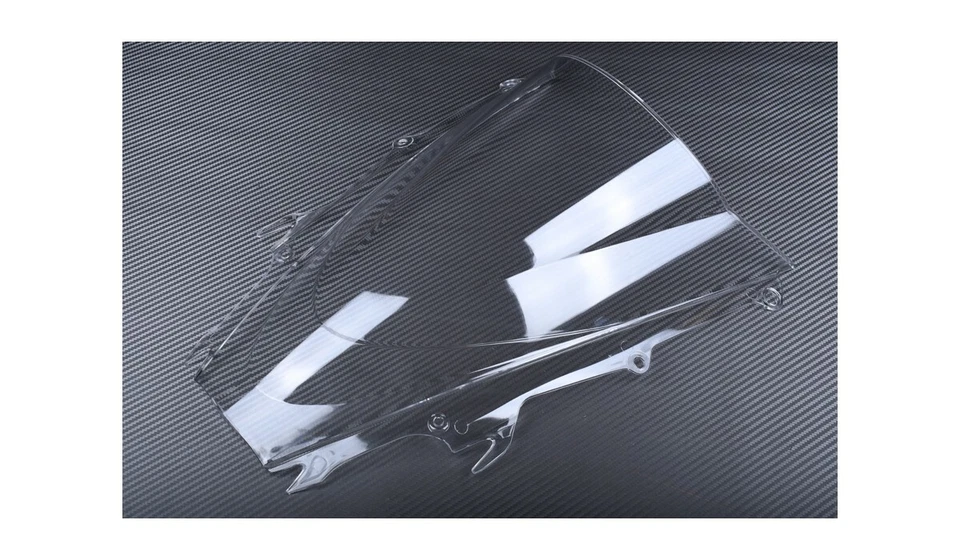 Bulle Transparente + Carbone Bleu / Saute Vent TRIUMPH DAYTONA 675 2009-2012 - Photo 2/4