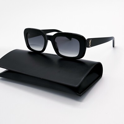 スーツ Saint Laurent SS22 SLIP WITH MONOGRAM (676125 Y36ML5483) NEW SAINT LAURENT SL M130 002 BLACK GREY SLM130 002 SQUARE