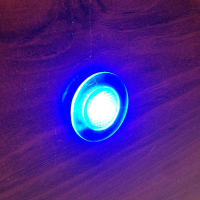 2 Luci LED Rotonde Per Barca – Pulsante Blu, Pozzetto, Impermeabili OEM