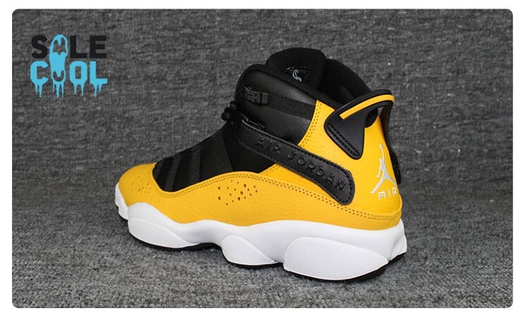 Nike Air Jordan 6 Rings Yellow Men's Sneaker Shoes 322992