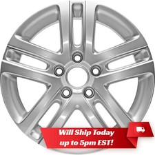 New Set Of 4 16 All Silver Alloy Wheels Rims For 2005-2018 Vw Jetta Gti Golf New Set Of 4 16 All Silver Alloy Wheels Rims For 2005-2018 Vw Jetta Gti Golf