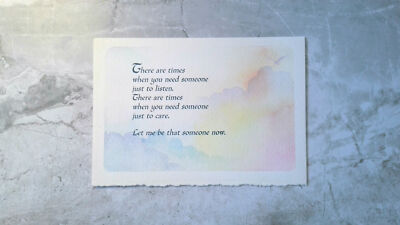 Hallmark Friendship Greeting Card: There's Times When You Need Someone to Listen