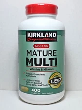 Kirkland Signature Mature Multi 400 Tablets *Adult 50+ Multi Vitamin & Mineral* 