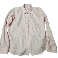 Liz Claiborne Womens Button Up Blouse Pink Si...