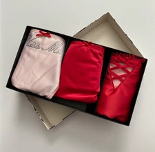 Victoria's Secret Dream Angels V String Panty Panties Lot 3 Gift Box Set M L XL