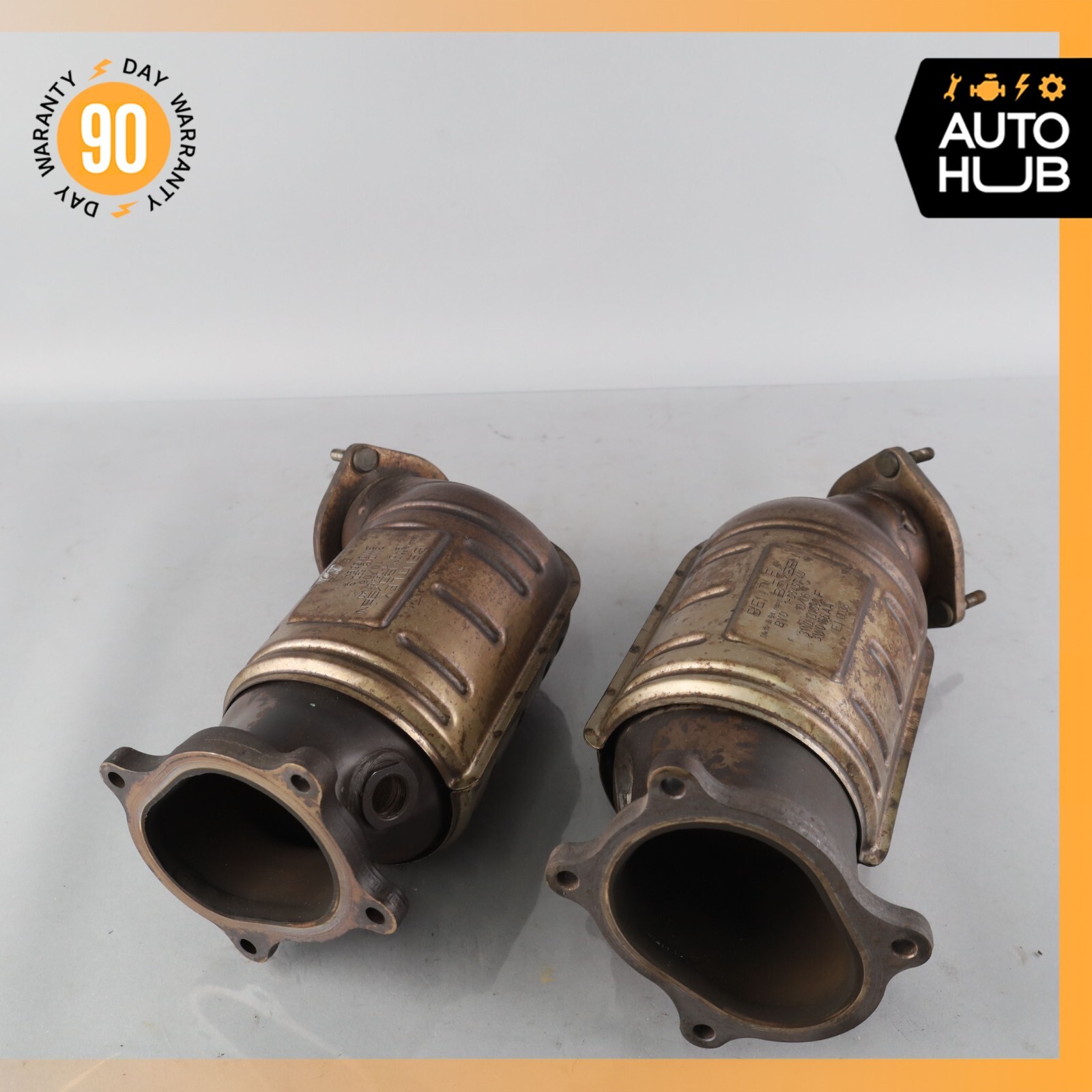 03-06 Bentley Continental Flying Spur GT Exhaust Downpipe Left & Right Set OEM