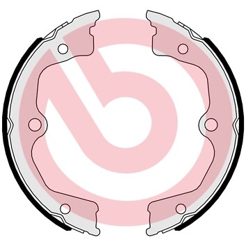 Rear BREMBO S 28 518 Brake Shoe Set, parking brake for HONDA