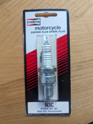 Champion Spark Plug N3C 801 Vintage Motorcycle 