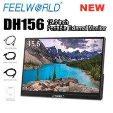 FEELWORLD DH156 15.6" Portable External Video Monitor 1080P HDMI Switch Computer