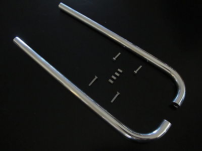 Pair Exhaust Straight Long Pipe Stack Tamiya Toy R/C 1/14 King Grand Hauler