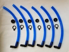 6 X-HYDROPONIC SIGHT LEVEL TUBE/DRAIN KIT FOR HYDROPONIC RESERVOIRS OR BUCKETS