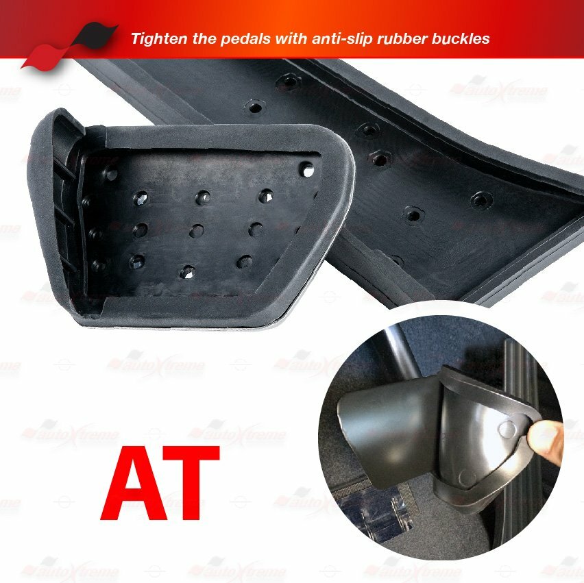 Uxcell Silver Tone Gas & Brake Pedal Covers – Anti-Slip Set For BMW 1/2/3/4 Series