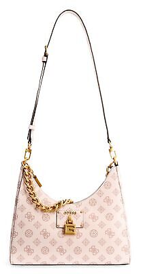GUESS Centre Stage Abey Hobo Umhängetasche Tasche Shell Logo rosa