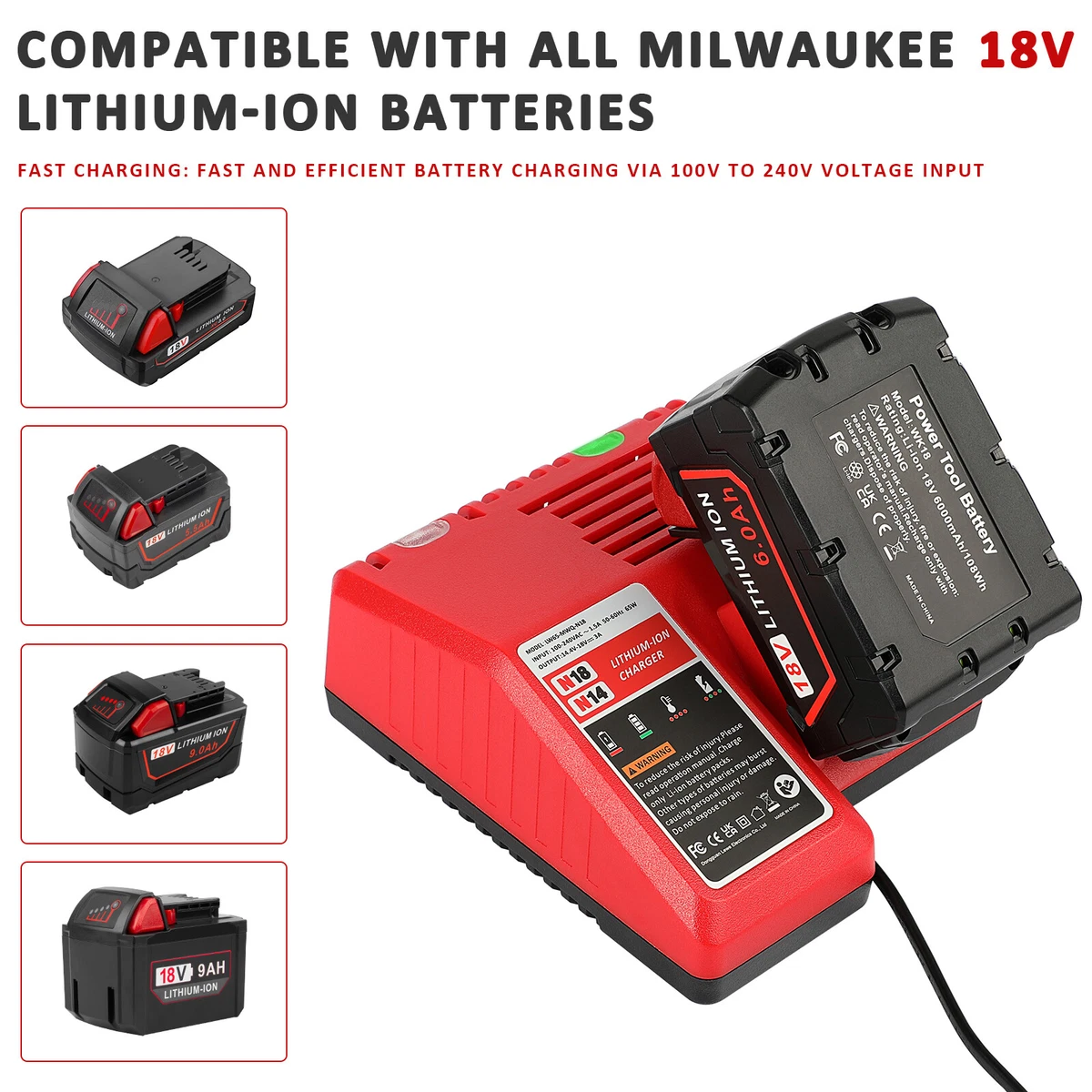 Milwaukee 18v battery deals