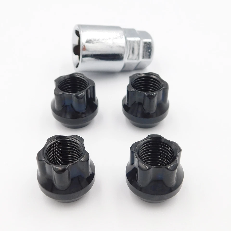 Locking Wheel Nuts M12x1.5 Open (Black) For Ford Granada, Kuga, Mondeo - Image 3 of 4
