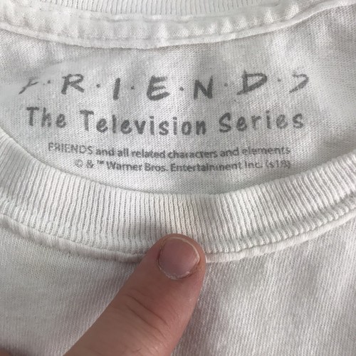 Friends T Shirt Men’s Medium Small White •Marks - Picture 9 of 9