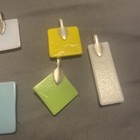 Lot Of 6 Fused Art Glass Pendants  — photo 6