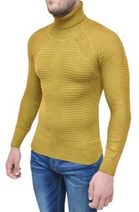 pullover giallo uomo