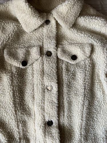 ART CLASS Large (10-12) Button Up Lined Jacket Ivory - Picture 2 of 13