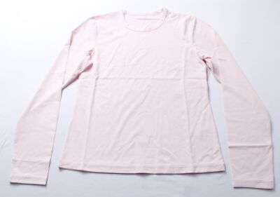 Leze The Label Women's Rue Long Sleeve Crew Neck Base Layer Tee LB3 Pink Large
