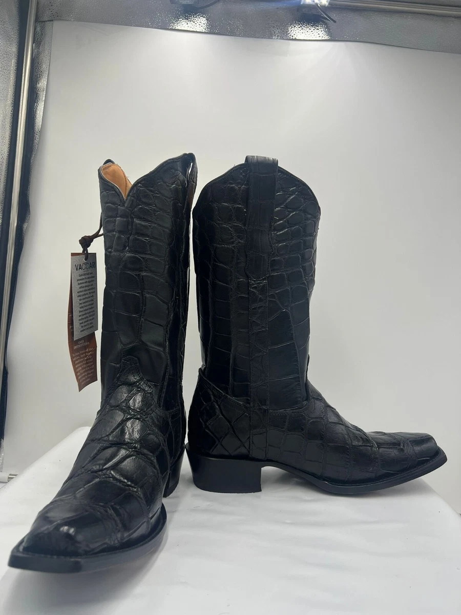 Vaccari Boots MADE ENTIRELY OF AMERICAN ALLIGATOR size 10.5D