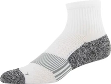 Gildan Men's Active Strategic Cushion Ankle Socks, White/Grey/Acid 6-pk (299)