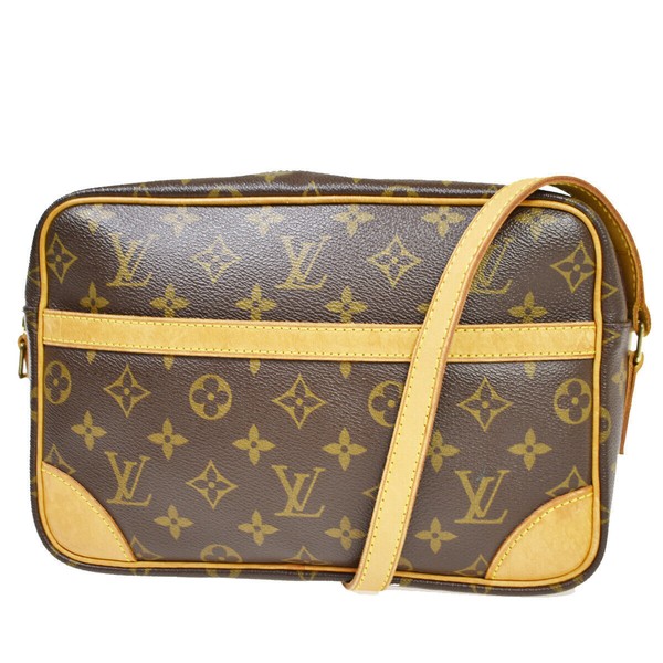 Louis Vuitton Trocadero 27 Shoulder Bag Brown Leather for sale 