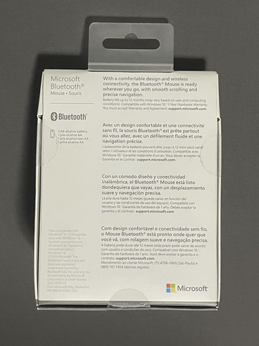 New Microsoft Wireless Bluetooth Mouse Mint Green RJN-00025 Ambidextrous RARE - Picture 2 of 6