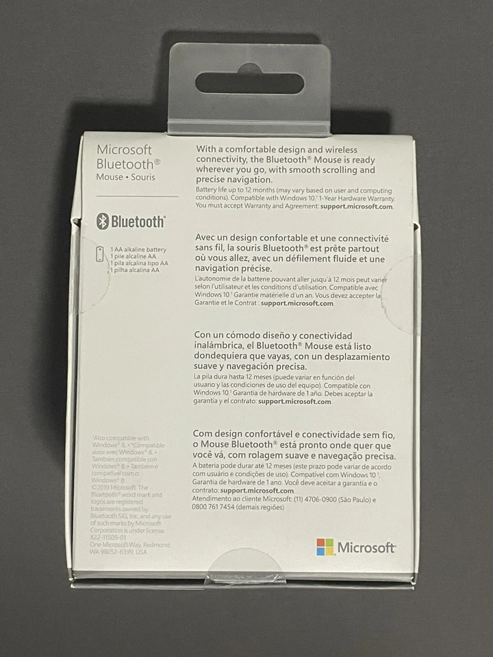 New Microsoft Wireless Bluetooth Mouse Mint Green RJN-00025 Ambidextrous RARE - Image 2 of 4