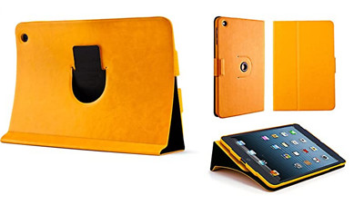 Cdex Doupi Deluxe Ipad Mini Case iPad mini 1 2 3 Hülle Ständer orange-gelb