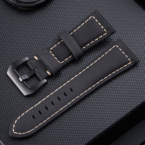 20/22/24/26mm Genuine Leather Watch Strap Wrist Band for Samsung Galaxy Watch - Picture 39 of 42