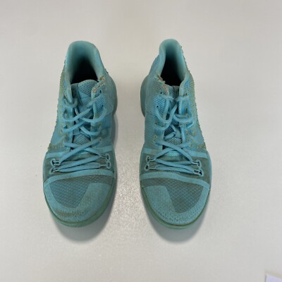 Nike Kyrie 3 Aqua/Aqua-Black GS Basketball Shoes 859466 401 Size