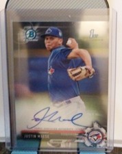 Justin Maese 2017 Bowman Chrome 1st Bowman Rookie Auto CPA-JM