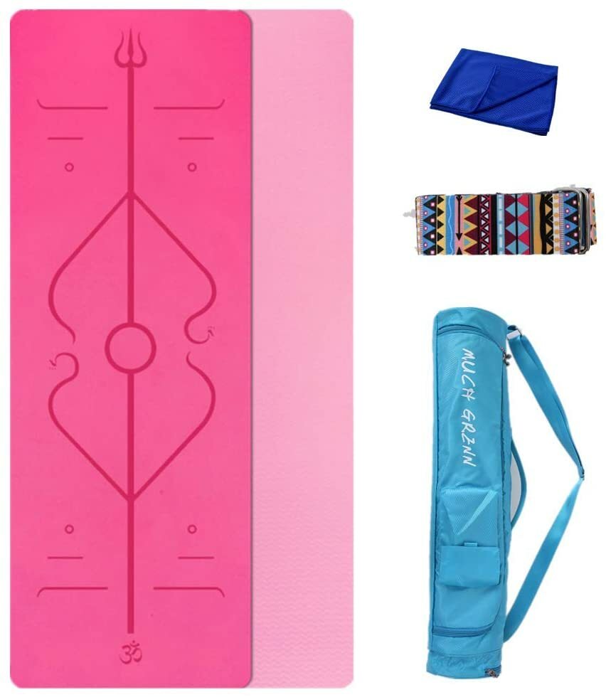 Yogamatte Fitnessmatte Gymnastikmatte Pilates Sportmatte Bodenmatte PHTHALATFREI