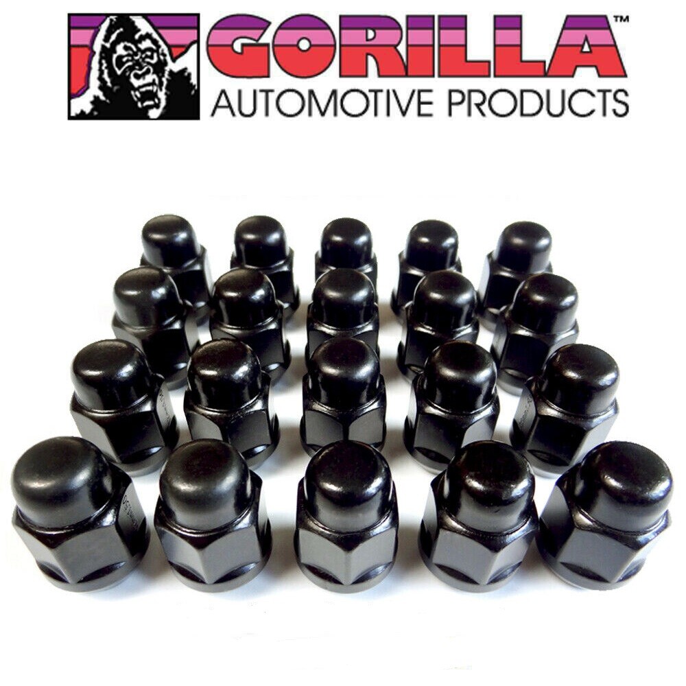 Gorilla Black Lug Nut 2005-2013 C6 Z06 ZO6 ZR1 Grand Sport