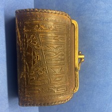 vintage mexican leather Change Purse / Preowned - Still Snaps Tight