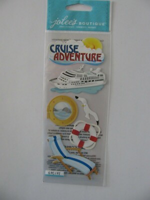 Jolee's Embellishments CRUISE ADVENTURE Ship, Seagull, Chair NIP