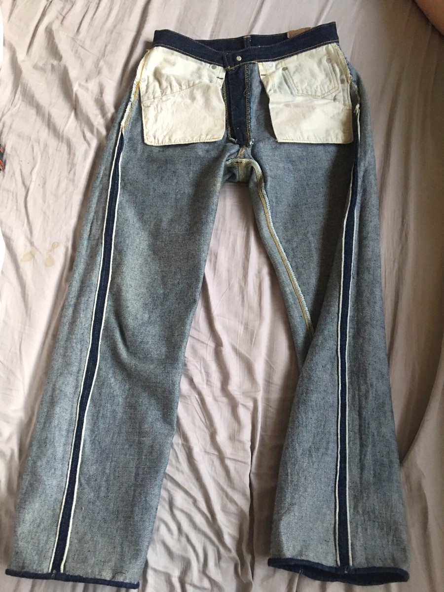 vintage LEVI‘S 502-0117 BIG-E Vintage 60s Levis 502 0117 Jeans Selvedge Big E Talon Zip