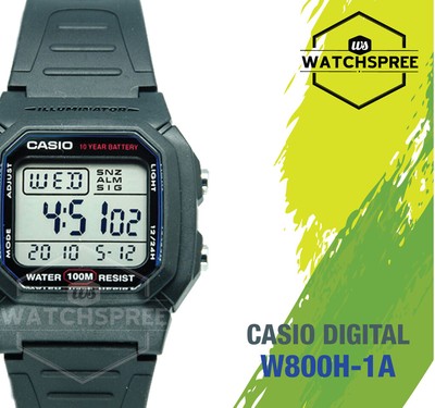 Casio W 800h Digital Watch W800h 1a Ebay
