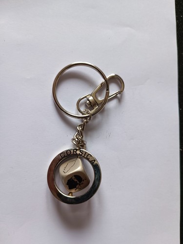 Maycom ® Porte-clés Rotatif Motif Moteur Wankel, Argenté Mat, S