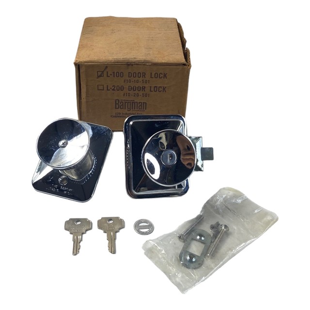 Vtg Bargman Lock L100 Scotty Airstream Camper Trailer Door Knob