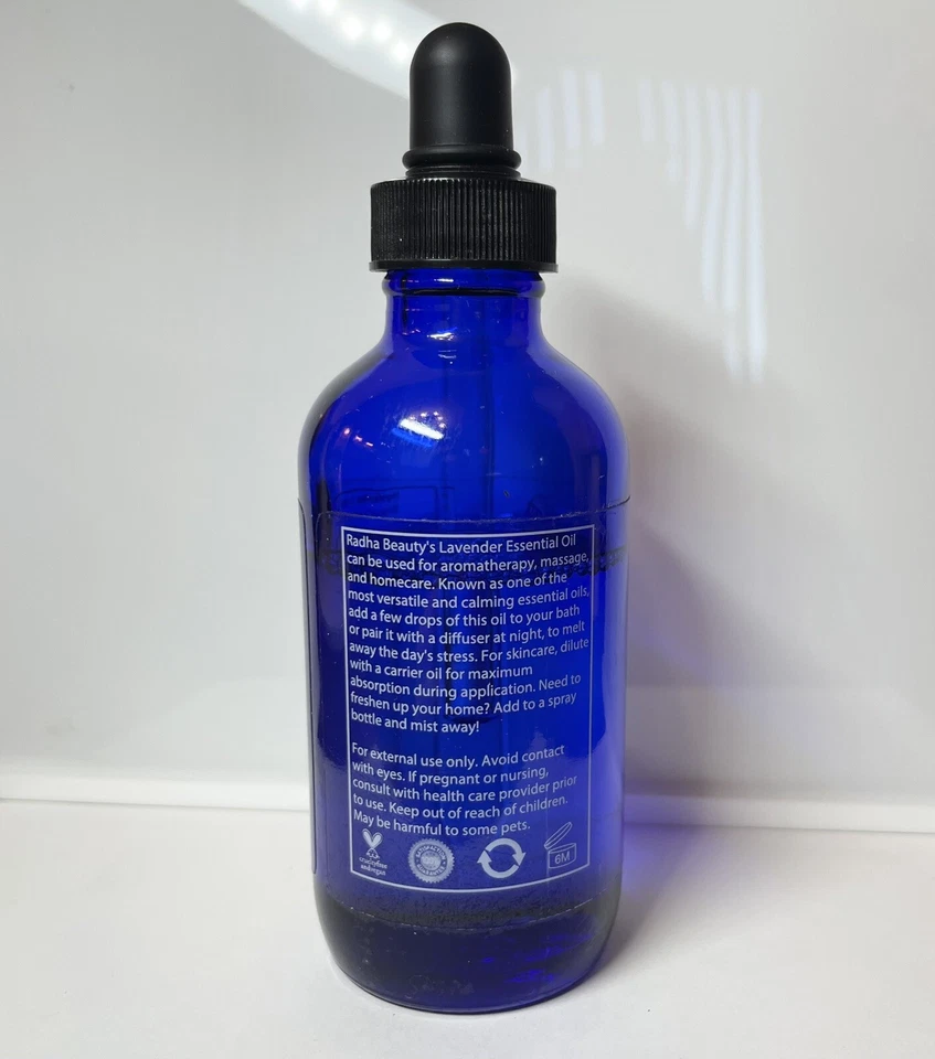 Aceite esencial de lavanda 100 % puro 4 oz. 75% Completo Foto 3 de 4