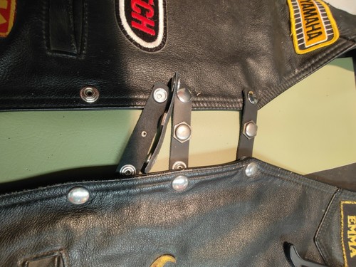 X4 Bolt Type Leather Vest Extenders #2B - Picture 4 of 8