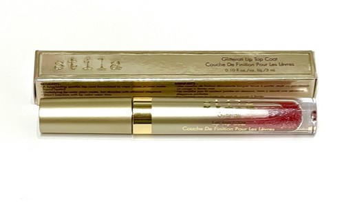 STILA Glitterati Lip Top Coat TRANSCEND .1 Oz Full Size NEW IN BOX FREE FASTSHIP