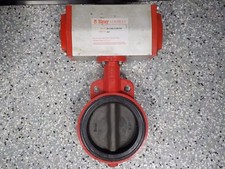 BRAY CONTROLS 90-1180-21330-532 USED ACTUATOR W/ BUTTERFLY VALVE 90118021330532