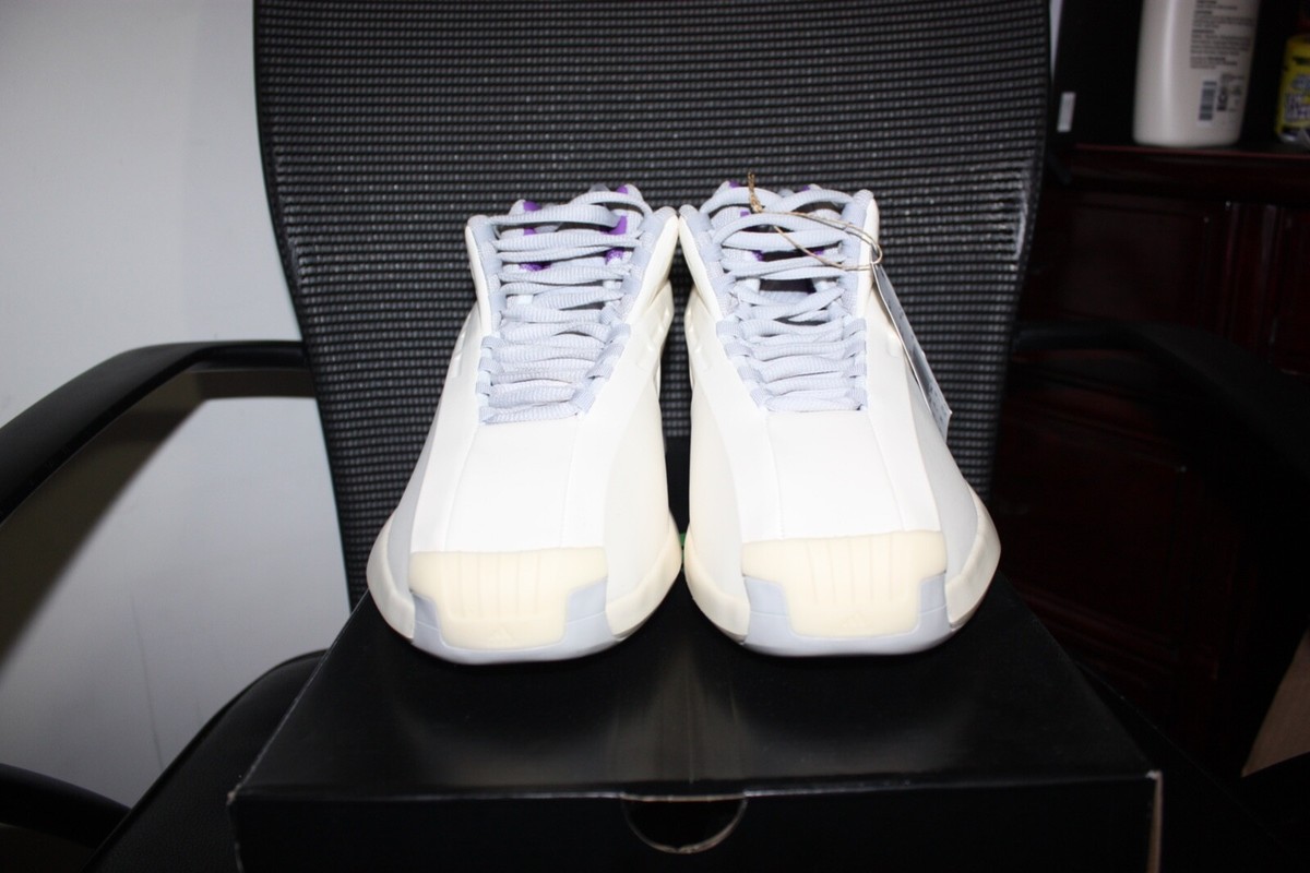 Adidas Crazy 1 - Sz 9/10 Men`s Basketball Shoes White Purple IG3735 NEW Brand New Adidas Crazy 1 Regal Purple Size 9 2022 Basketball  main image 2