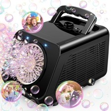 Upgraded Bubble Machine with 2 Speed Levels,Blow 20000 Bubbles/Minute,Portable